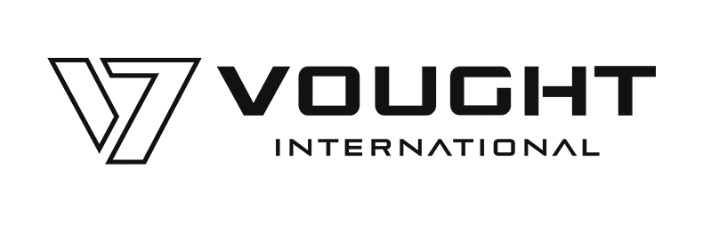 Logo Vought International noir et blanc