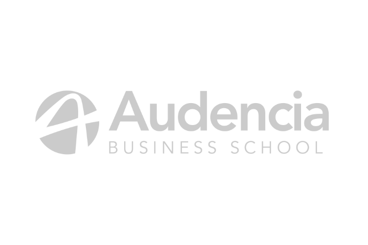 Logo Audencia Business School sur fond noir