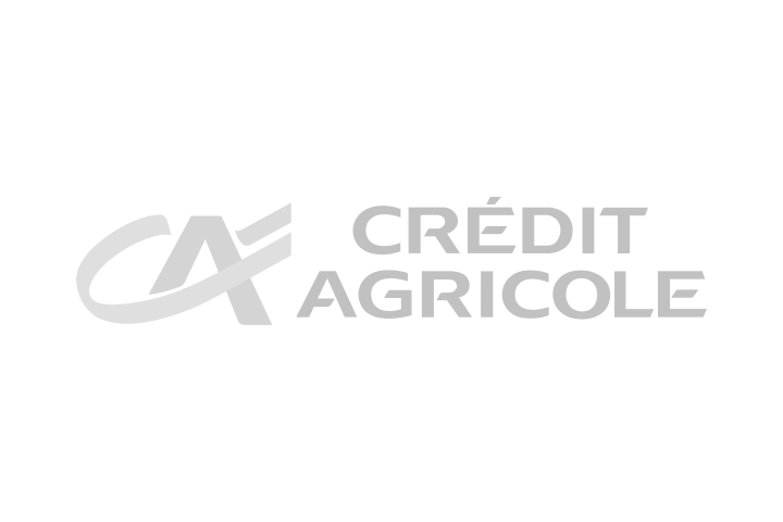 Logo Crédit Agricole sur fond noir