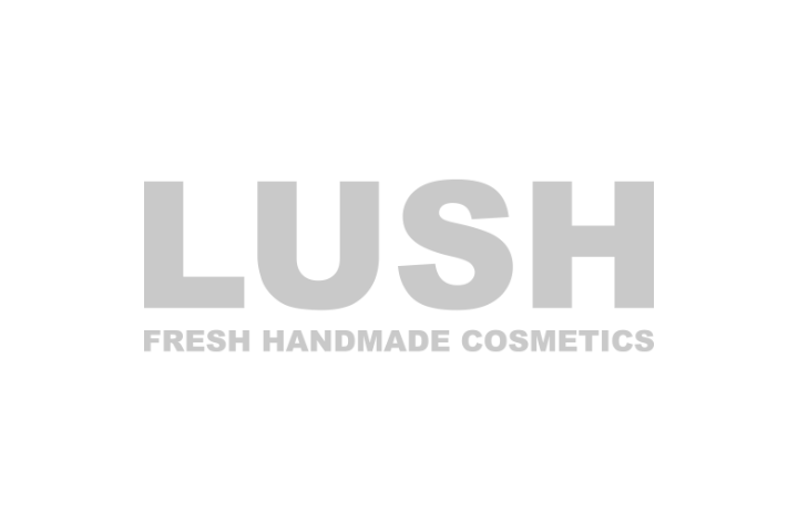 Logo LUSH et slogan Fresh Handmade Cosmetics